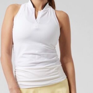 NWOT $69  Athleta Momentum Polo Tank size L